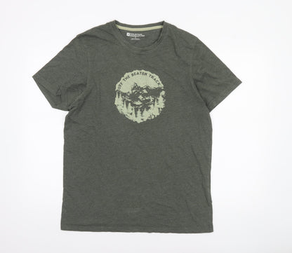Mens UK Size M Mountain Warehouse Green  T-Shirt