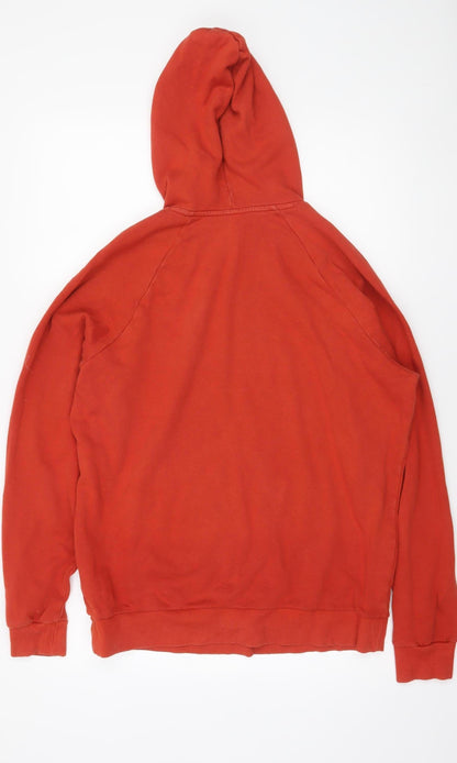 Mens UK Size M Under armour Red Pullover Hoodie