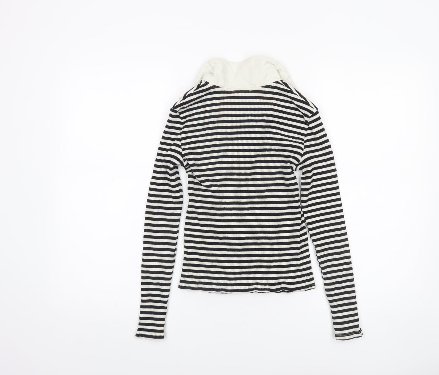 Womens UK Size M MNG Black Basic Button-Up