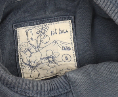 Womens UK Size 8 Fat Face Blue Pullover Sweatshirt