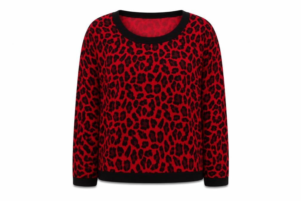Womens UK Size M Precis Red Pullover Jumper