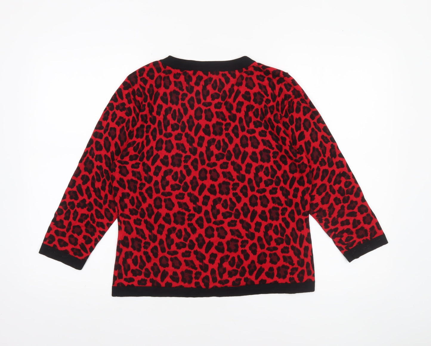 Womens UK Size M Precis Red Pullover Jumper