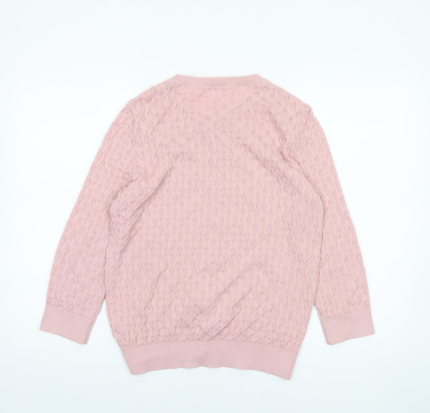 Tu Women Pink Size 16 Cardigan Knit Long Sleeve Classic Style