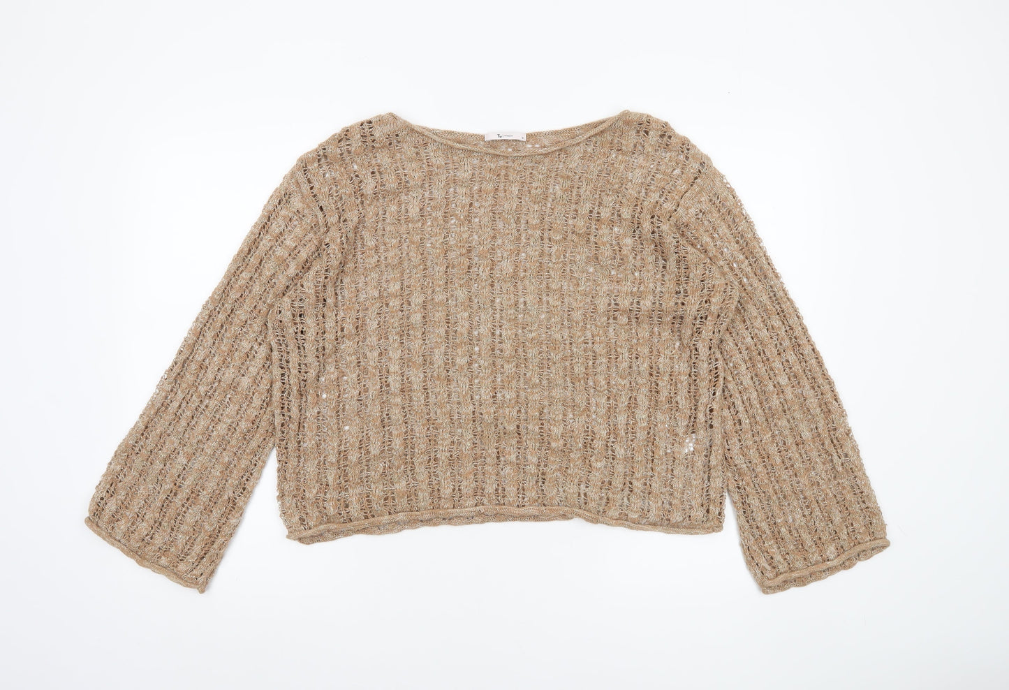 Womens UK Size 14 TU Beige Pullover Jumper