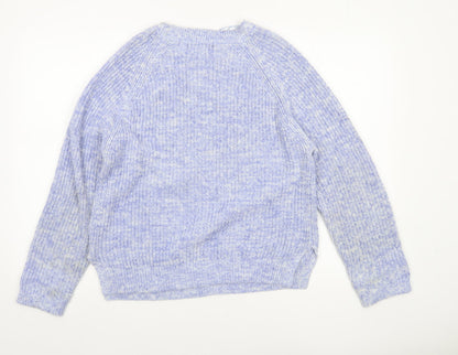 Womens UK Size M Marks and Spencer Blue Pullover Jumper