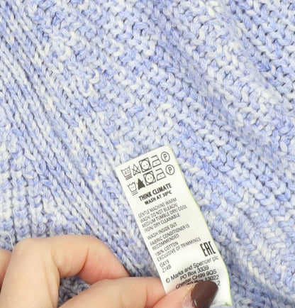 Womens UK Size M Marks and Spencer Blue Pullover Jumper
