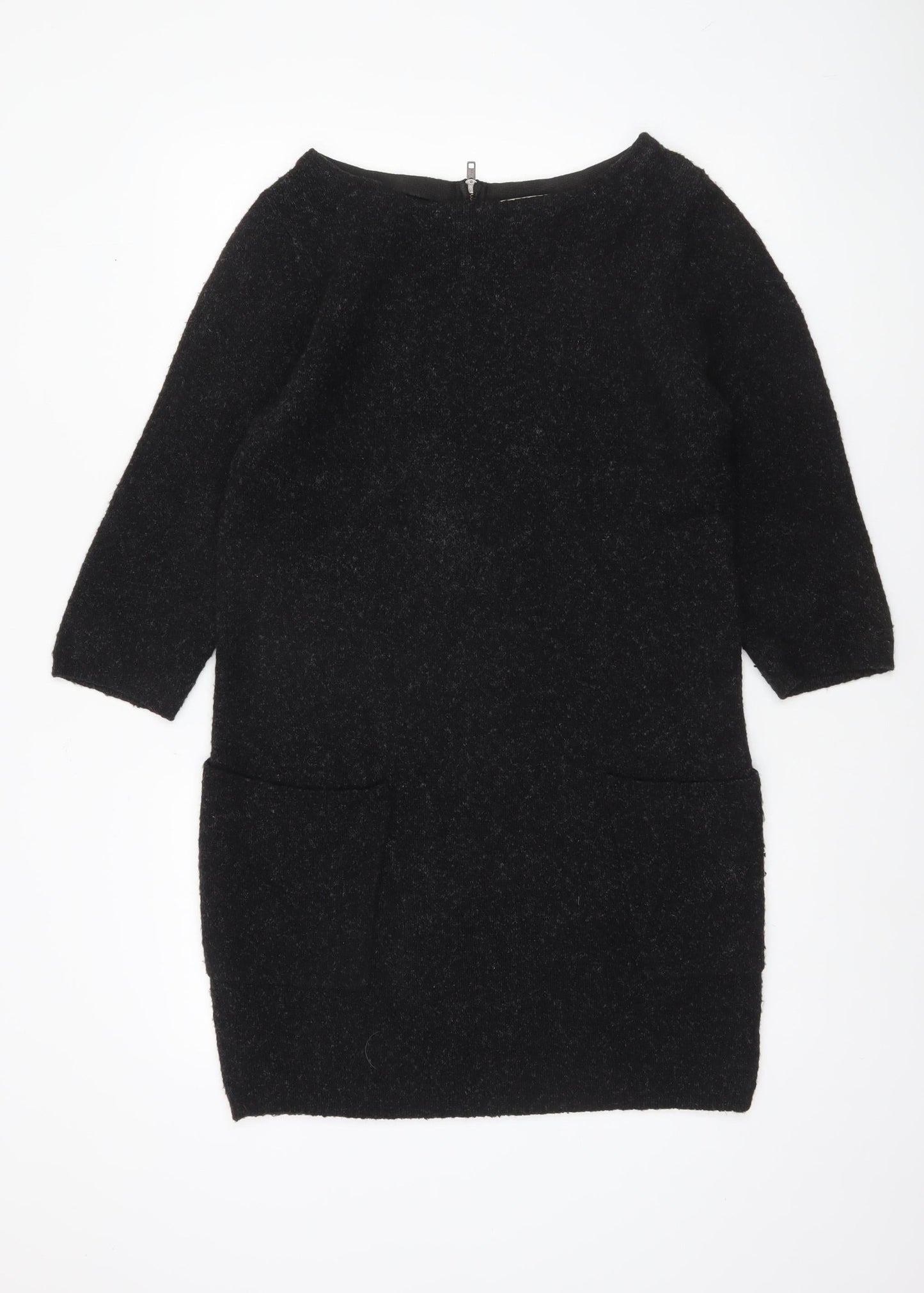 Womens UK Size M Monsoon Black Tunic Jumper
