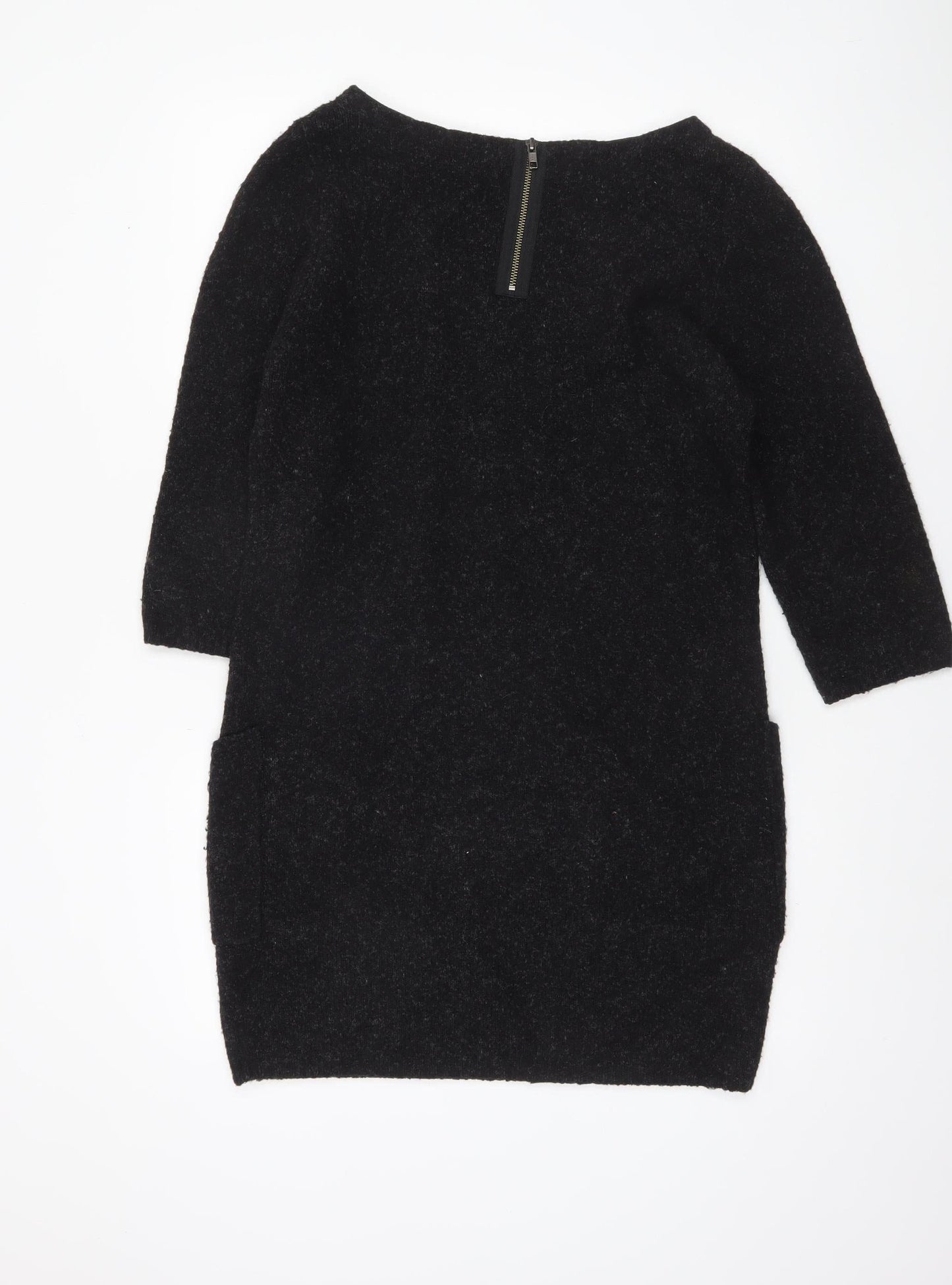 Womens UK Size M Monsoon Black Tunic Jumper