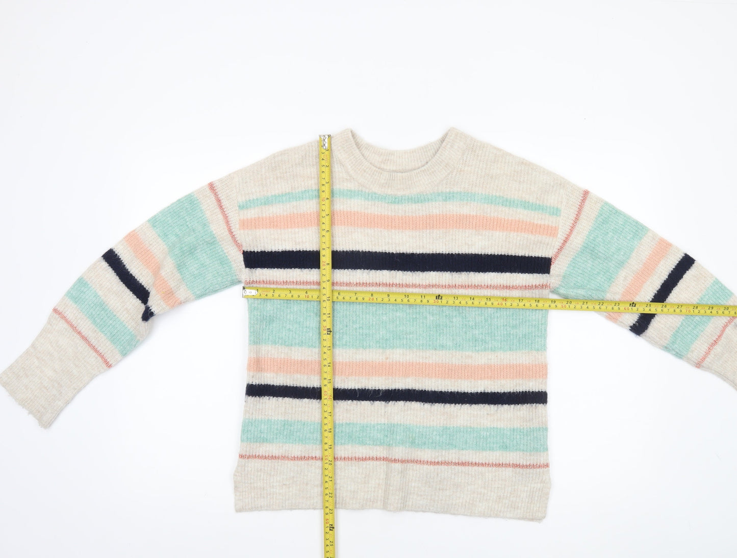 Womens UK Size S Oasis Multicoloured Pullover Jumper