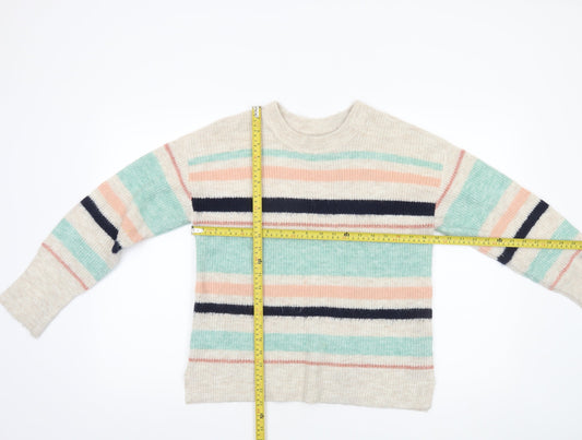 Womens UK Size S Oasis Multicoloured Pullover Jumper