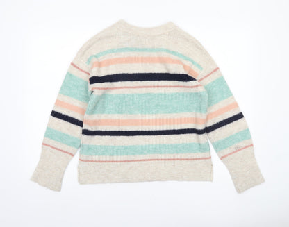 Womens UK Size S Oasis Multicoloured Pullover Jumper