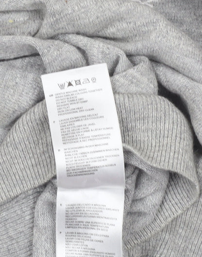 Fred Perry Men's Grey Wool Crew Neck Pullover Jumper XS