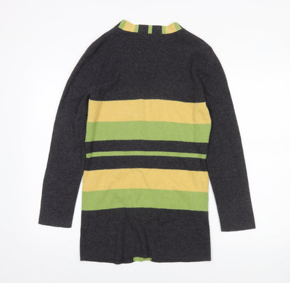 ALEX & Co. Women's Multicoloured Striped Knit Cardigan UK 10