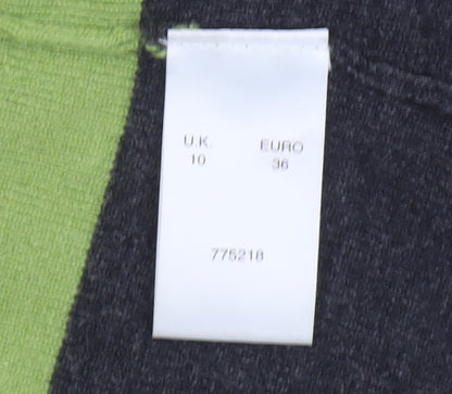 ALEX & Co. Women's Multicoloured Striped Knit Cardigan UK 10