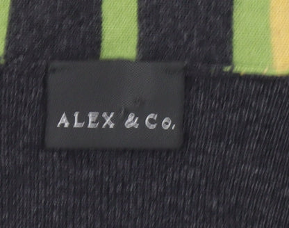 ALEX & Co. Women's Multicoloured Striped Knit Cardigan UK 10