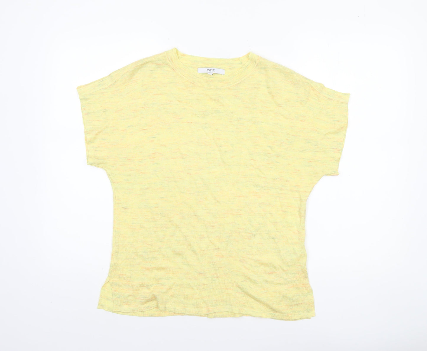 Womens UK Size 8 NEXT Yellow Basic T-Shirt