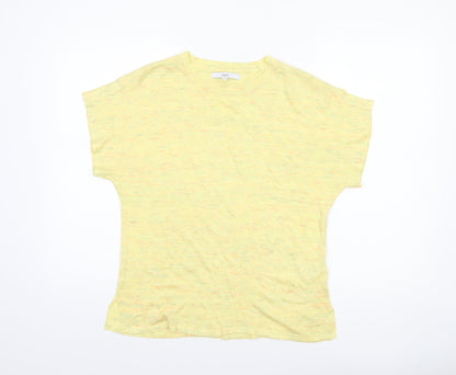 Womens UK Size 8 NEXT Yellow Basic T-Shirt