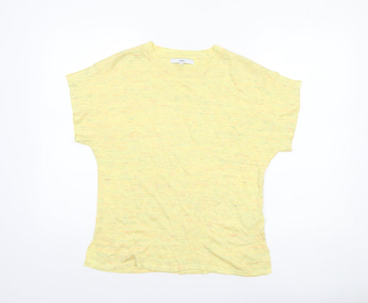 Womens UK Size 8 NEXT Yellow Basic T-Shirt