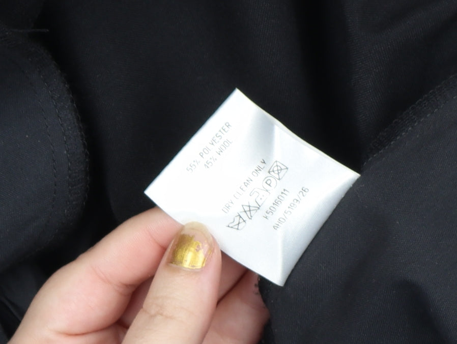 Debenhams Sovereign Collection Men's Black Wool Blend Formal Dress Trousers 38R