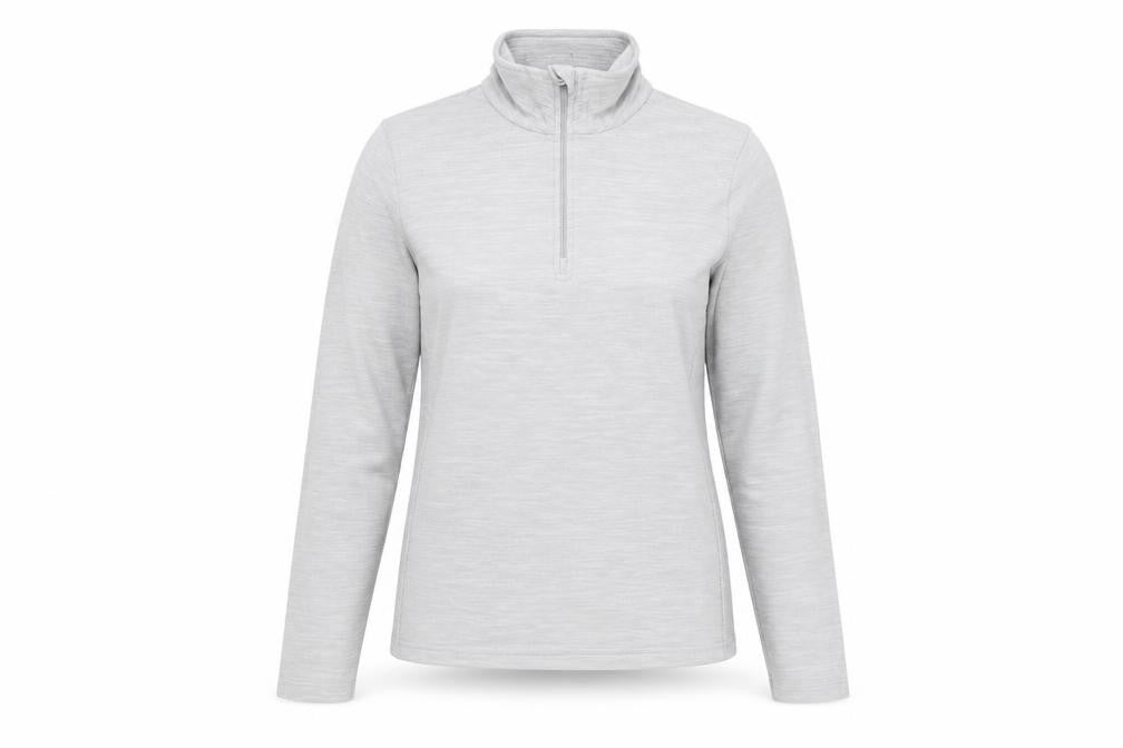 Mountain Warehouse Womens Grey Size 8 Long Sleeve 1/4 Zip Fleece Top