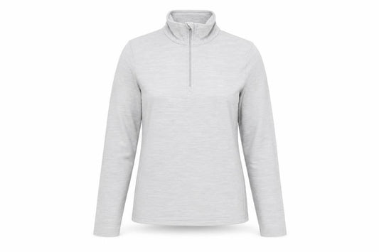 Mountain Warehouse Womens Grey Size 8 Long Sleeve 1/4 Zip Fleece Top