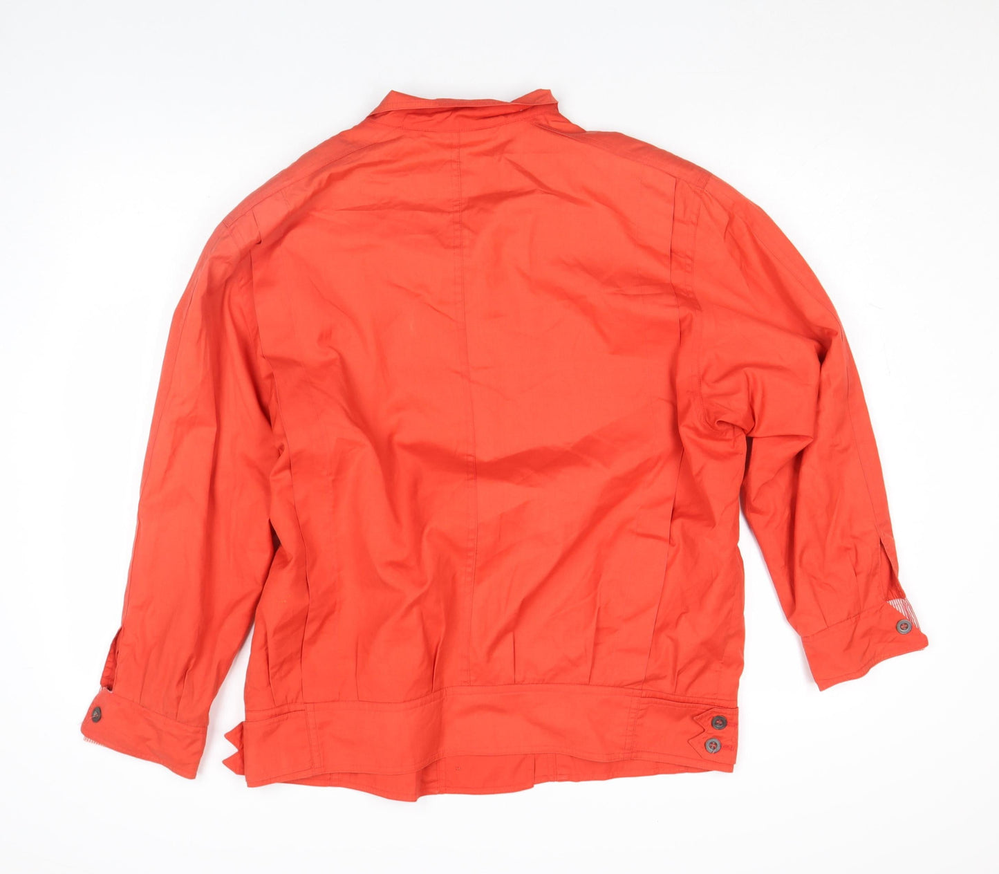 House of Fraser Women Red Cotton Basic Jacket Size 12