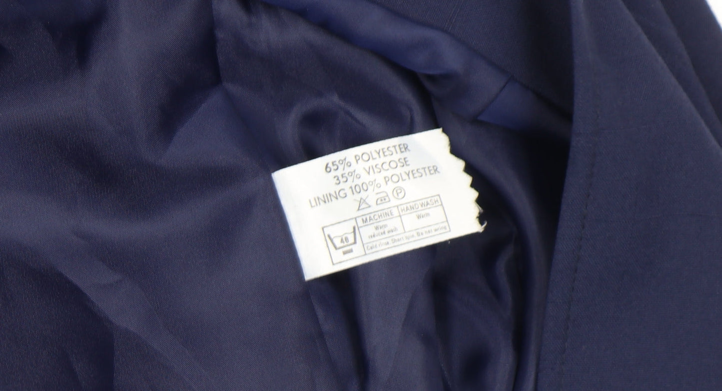 Klass Collection Women's Navy Blue Suit Jacket Size 18 Regular Lined