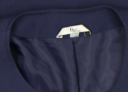Klass Collection Women's Navy Blue Suit Jacket Size 18 Regular Lined