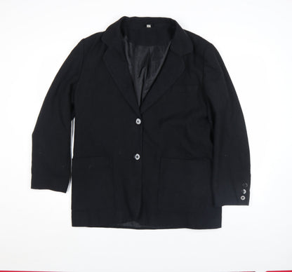 Womens UK Size 14  Black Basic Jacket