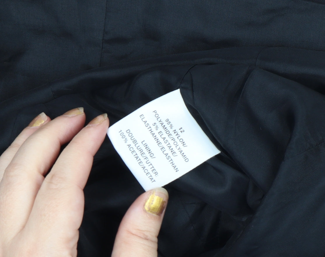 Womens UK Size 12 Planet Regular Black Blazer