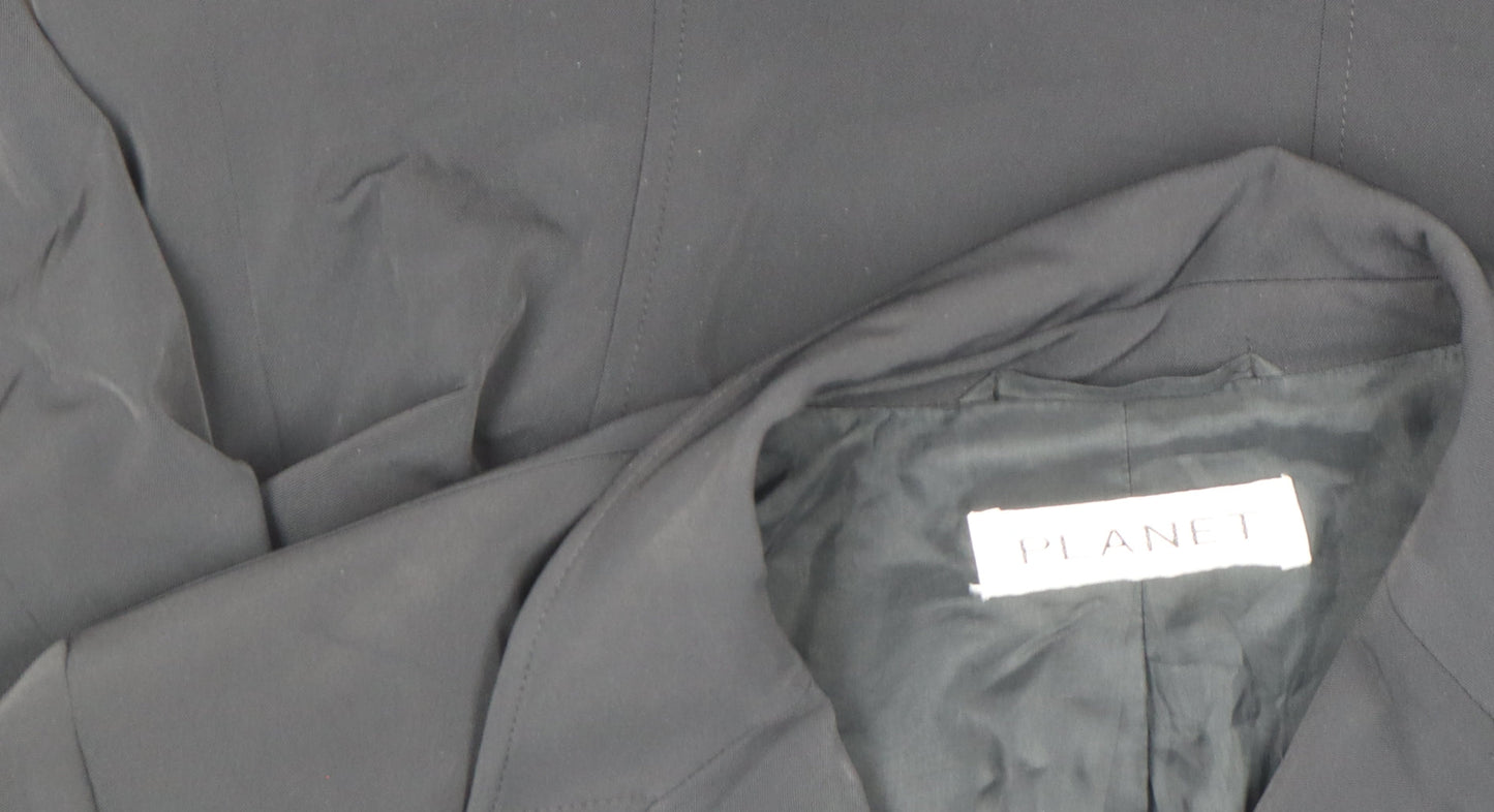 Womens UK Size 12 Planet Black Basic Jacket