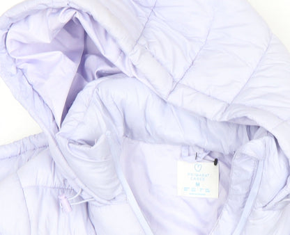 Primark Women’s Purple Hooded Cropped Puffer Jacket Size M