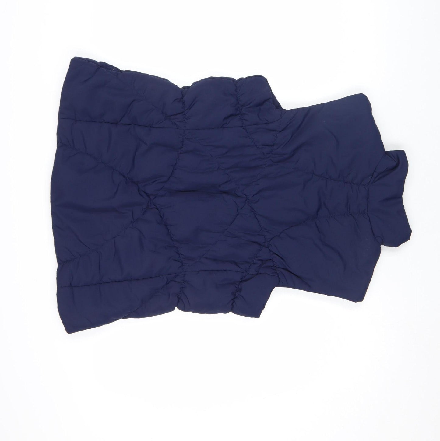 TU Women's Blue Quilted Puffer Waistcoat Size 16 Full Zip