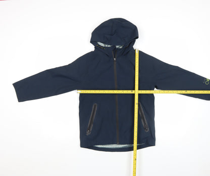 Next Boys Blue Performance Waterproof Rain Coat Jacket 8 Years Hooded