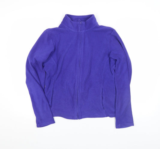 Marks and Spencer Womens Purple Fleece Zip Jacket UK 14