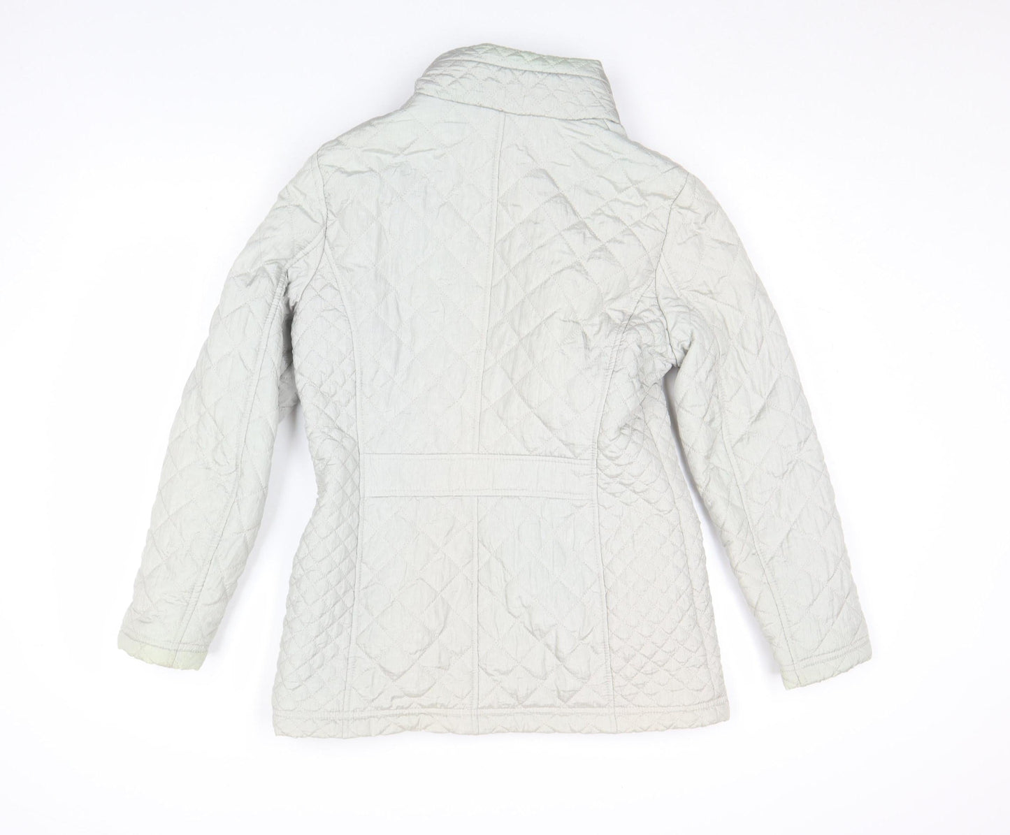 Womens UK Size 10 BM Collection Grey Quilted Coat