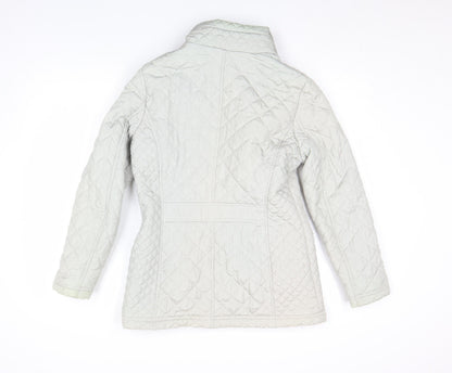 Womens UK Size 10 BM Collection Grey Quilted Coat