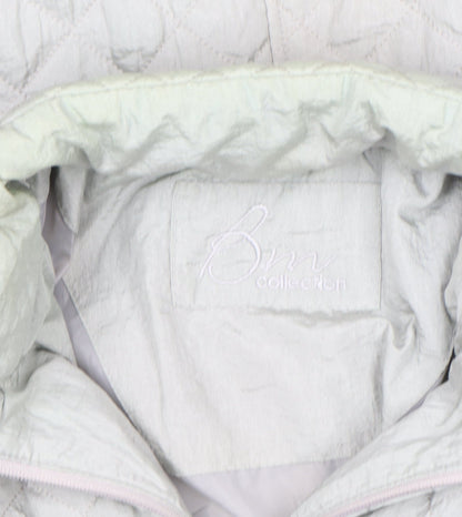 Womens UK Size 10 BM Collection Grey Quilted Coat