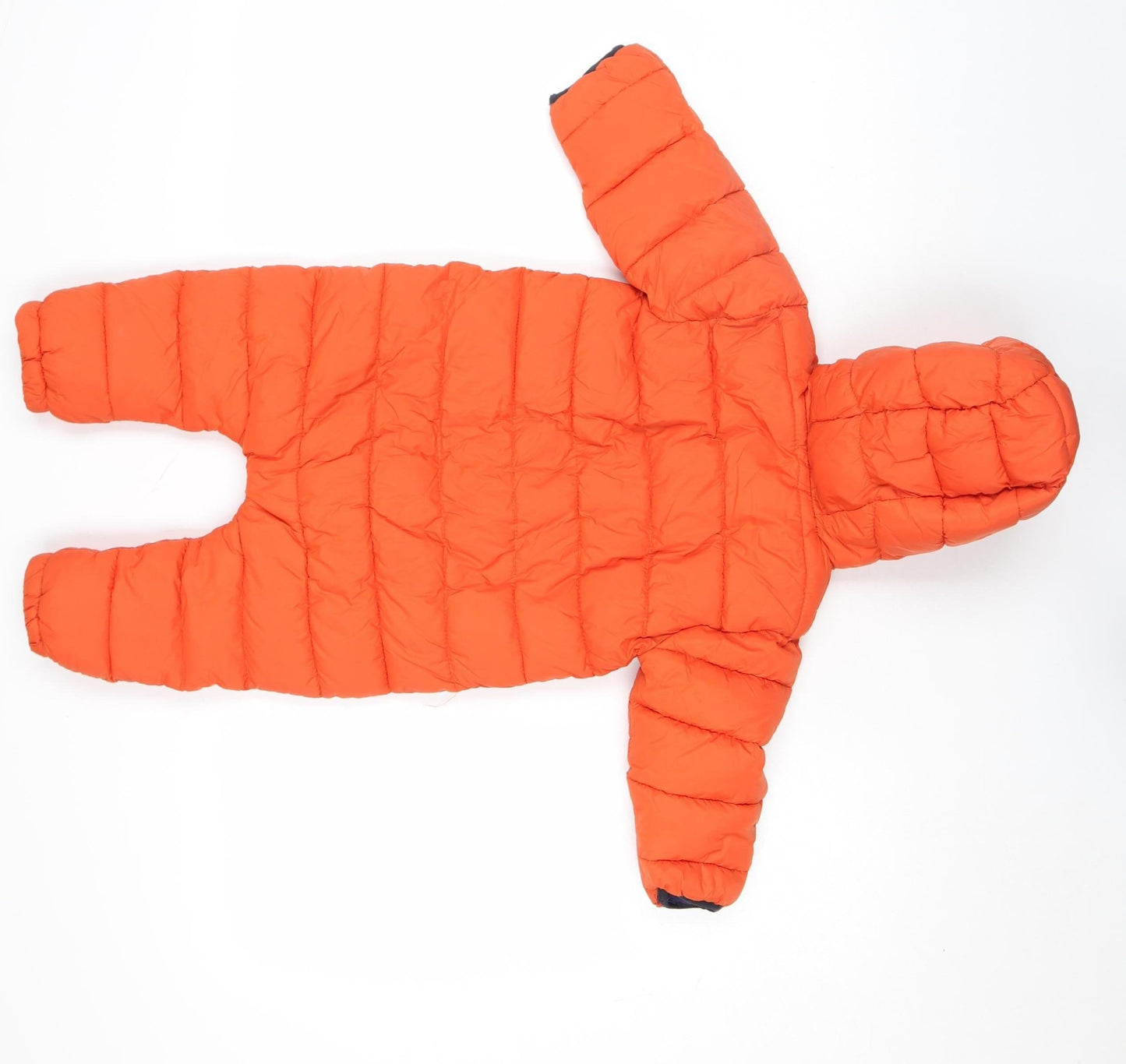 Honour & Pride Orange Hooded Padded Coverall 18 Months Unisex Baby