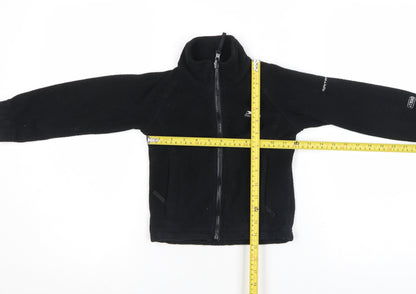 Trespass Boys Black Fleece Zip Jacket 6-7 Years Lightweight Outdoor Coat