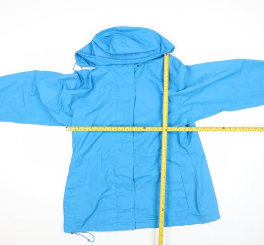 Womens UK Size 12 Mountainlife Blue Rain Coat