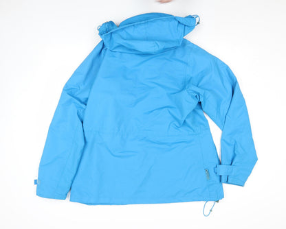 Womens UK Size 12 Mountainlife Blue Rain Coat