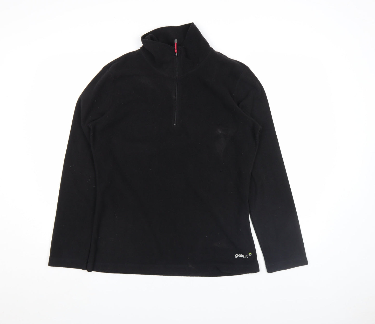Gelert Women's Black Size 14 Fleece 1/4 Zip Long Sleeve Top
