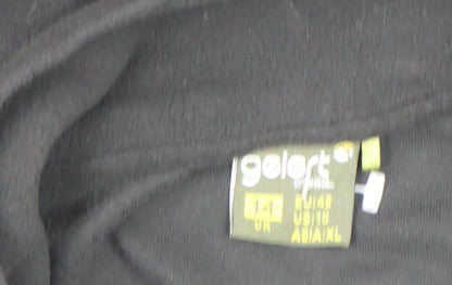 Gelert Women's Black Size 14 Fleece 1/4 Zip Long Sleeve Top