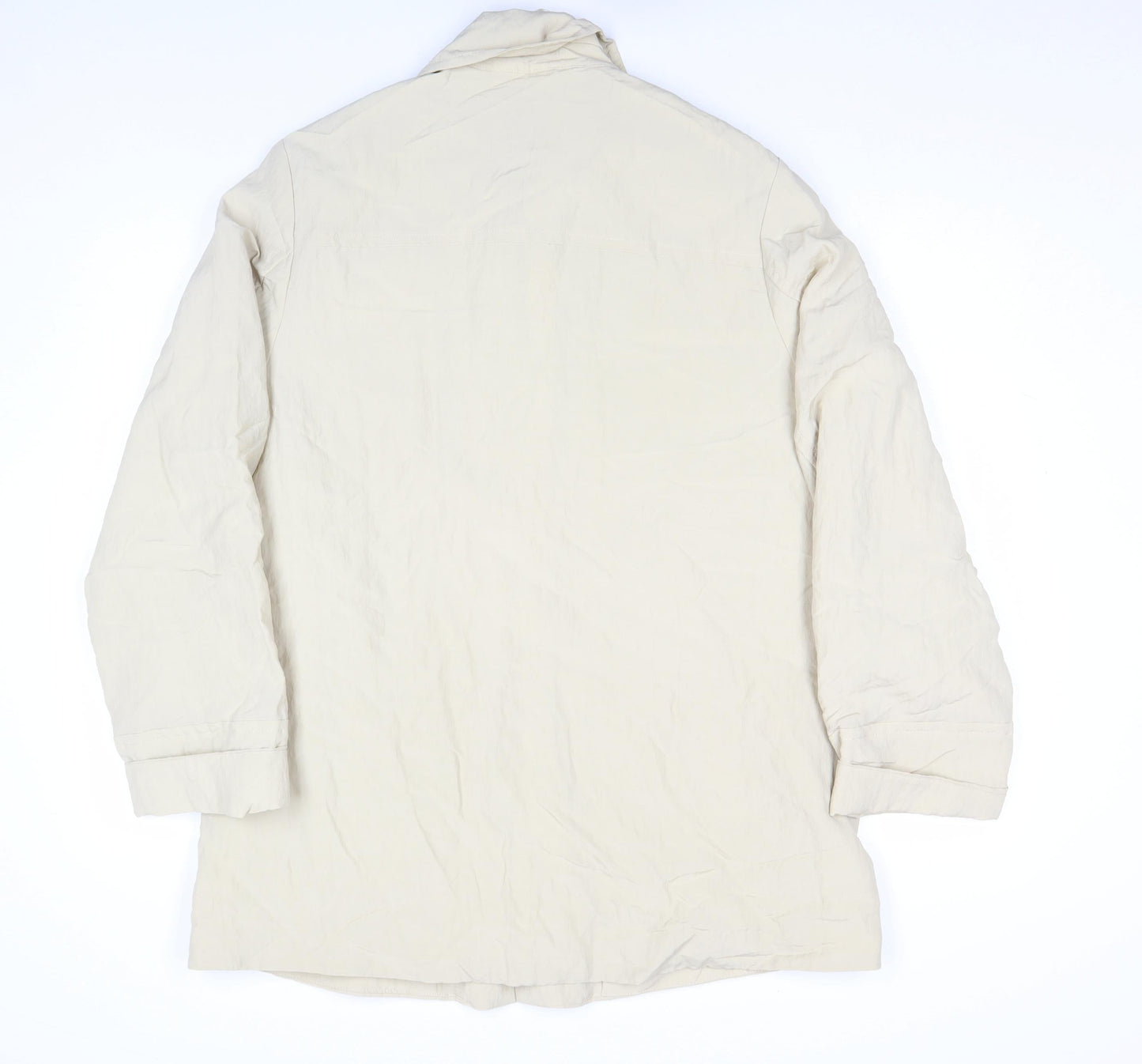 Womens UK Size L Mango Beige Basic Jacket