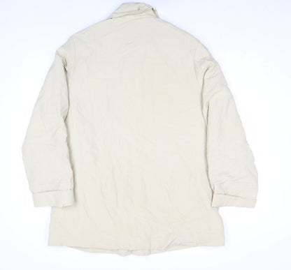 Womens UK Size L Mango Beige Basic Jacket