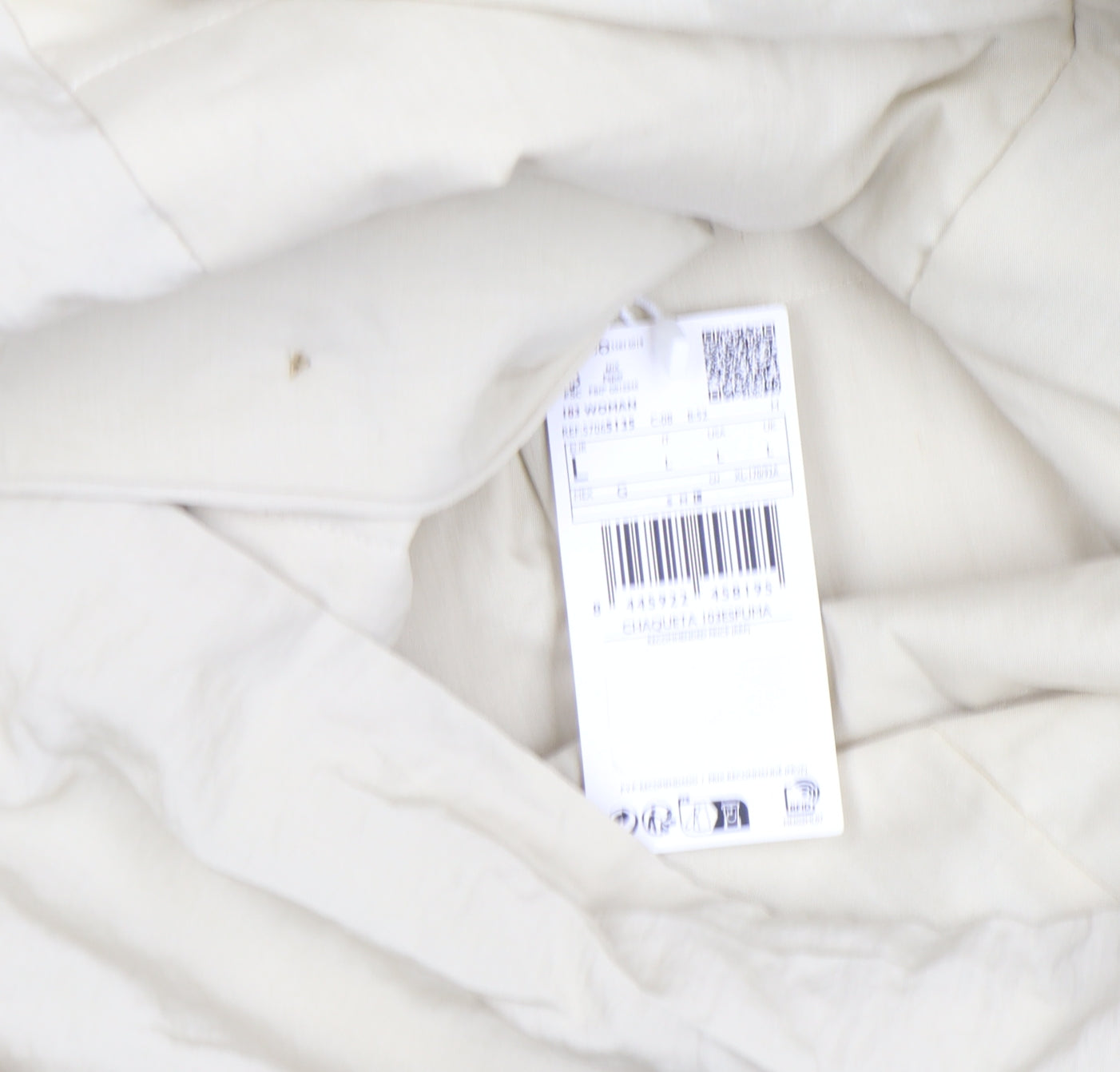 Womens UK Size L Mango Beige Basic Jacket