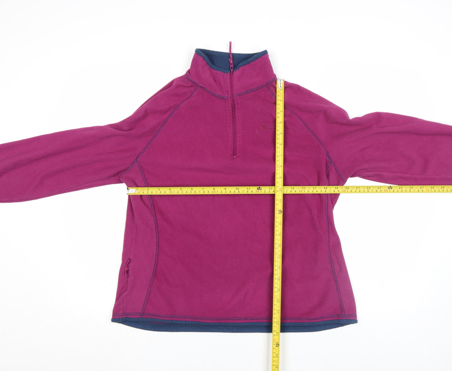 Mountain Warehouse Womens Purple Fleece L 1/4 Zip Pullover Top
