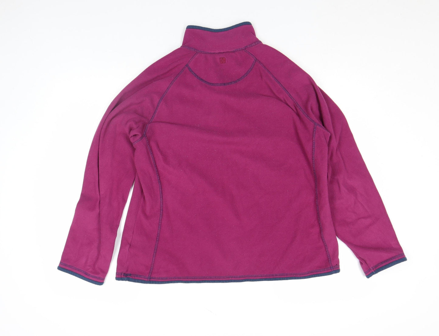 Mountain Warehouse Womens Purple Fleece L 1/4 Zip Pullover Top