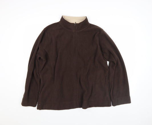 Womens UK Size XL Isle Brown Basic Jacket